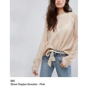 NWT Moon River Sheer Sweater Sz Small